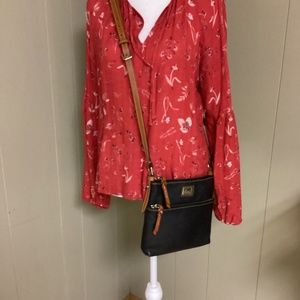 Dooney &Bourke black pebble leather crossbody.